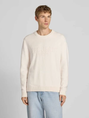 Sweter z dzianiny o kroju regular fit z mieszanki wiskozy i bawełny model ‘PHINEAS’ Pepe Jeans