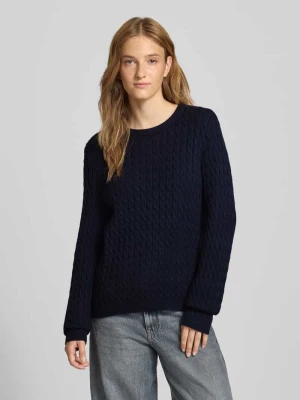 Sweter z dzianiny o kroju regular fit z mieszanki wiskozy model ‘FIA’ Pieces