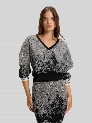 Sweter z dzianiny o kroju regular fit z mieszanki wiskozy model ‘FORANDINA’ Boss