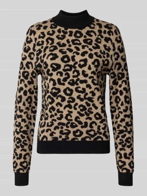 Sweter z dzianiny o kroju regular fit z mieszanki wiskozy model ‘LIBI’ Only