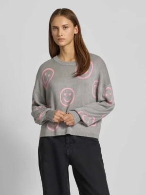 Sweter z dzianiny o kroju regular fit z mieszanki wiskozy model ‘MONTANA’ Only
