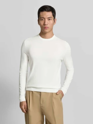 Sweter z dzianiny o kroju regular fit z mieszanki wiskozy model ‘SAN CODY-CV’ HUGO