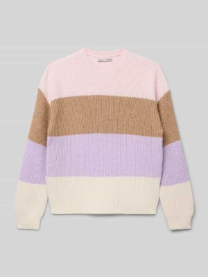 Sweter z dzianiny o kroju regular fit z mieszanki wiskozy model ‘SANDY’ Only