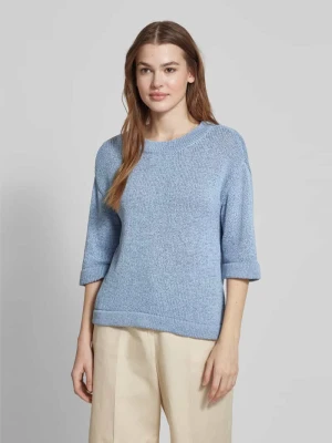Sweter z dzianiny o kroju regular fit z okrągłym dekoltem Kaffe