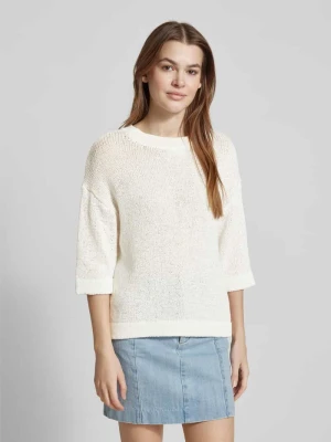 Sweter z dzianiny o kroju regular fit z okrągłym dekoltem Kaffe