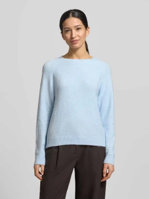 Sweter z dzianiny o kroju regular fit z okrągłym dekoltem model ‘DOFFY’ Vero Moda