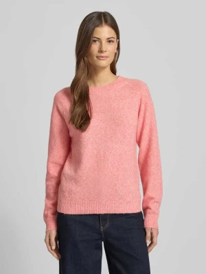 Sweter z dzianiny o kroju regular fit z okrągłym dekoltem model ‘DOFFY’ Vero Moda