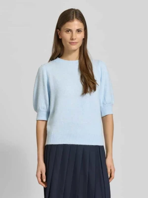 Sweter z dzianiny o kroju regular fit z okrągłym dekoltem model ‘DOFFY’ Vero Moda