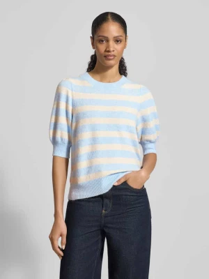 Sweter z dzianiny o kroju regular fit z okrągłym dekoltem model ‘DOFFY’ Vero Moda