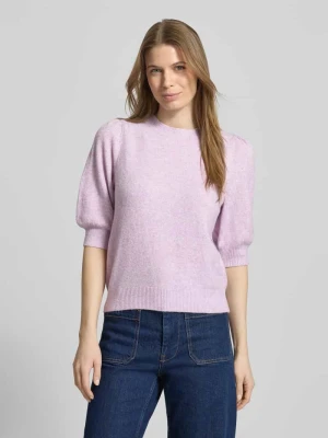 Sweter z dzianiny o kroju regular fit z okrągłym dekoltem model ‘DOFFY’ Vero Moda