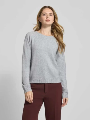 Zdjęcie produktu Sweter z dzianiny o kroju regular fit z okrągłym dekoltem model ‘DOFFYSHINE’ Vero Moda Jasnoszary