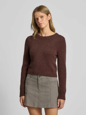 Sweter z dzianiny o kroju regular fit z okrągłym dekoltem model ‘PETRA’ Only