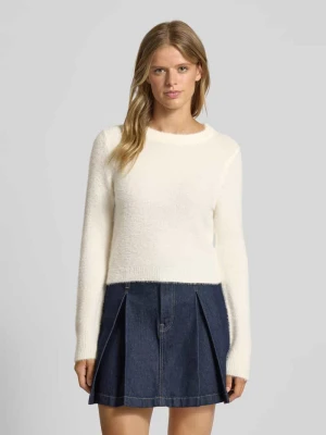 Sweter z dzianiny o kroju regular fit z okrągłym dekoltem model ‘PETRA’ Only