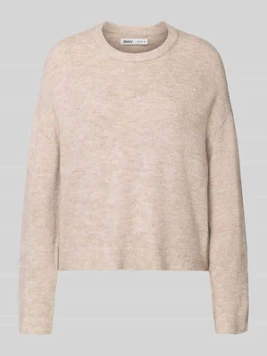 Sweter z dzianiny o kroju regular fit z okrągłym dekoltem model ‘SIMONI’ Only