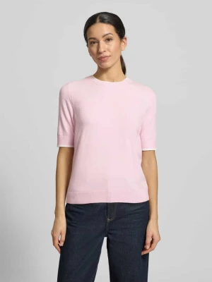 Sweter z dzianiny o kroju regular fit z okrągłym dekoltem MORE & MORE