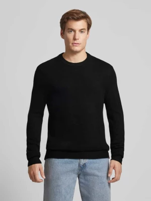 Sweter z dzianiny o kroju regular fit z okrągłym dekoltem Scotch & Soda