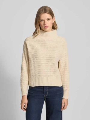 Sweter z dzianiny o kroju regular fit z półgolfem model ‘GLOBE’ Only