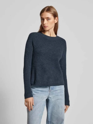 Sweter z dzianiny o kroju regular fit z prążkowanej dzianiny model ‘ELLEN’ Pieces