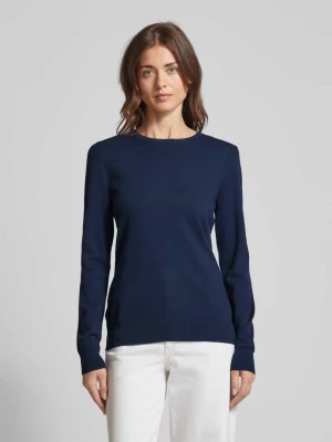 Sweter z dzianiny o kroju regular fit z prążkowanymi wykończeniami Christian Berg Woman