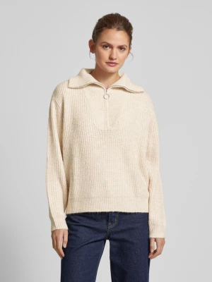 Sweter z dzianiny o kroju regular fit z prążkowanymi wykończeniami model ‘BAKER’ Only