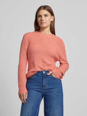 Sweter z dzianiny o kroju regular fit z prążkowanymi wykończeniami s.Oliver RED LABEL