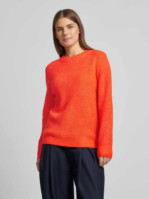 Sweter z dzianiny o kroju regular fit z prążkowanymi wykończeniami s.Oliver RED LABEL