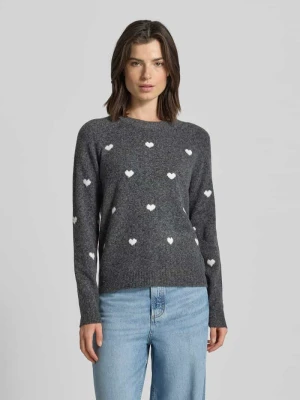 Sweter z dzianiny o kroju regular fit z raglanowymi rękawami model ‘DOFFY’ Vero Moda