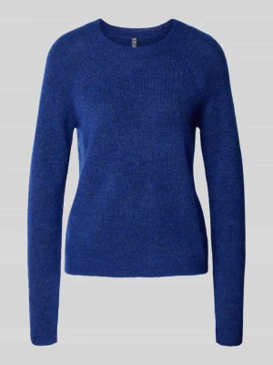 Sweter z dzianiny o kroju regular fit z raglanowymi rękawami model ‘JULIANA’ Pieces