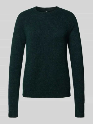 Sweter z dzianiny o kroju regular fit z raglanowymi rękawami model ‘JULIANA’ Pieces