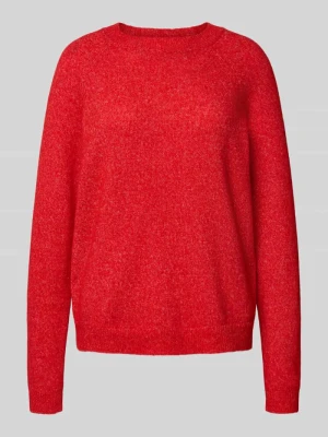 Sweter z dzianiny o kroju regular fit z raglanowymi rękawami model ‘JULIANA’ Pieces
