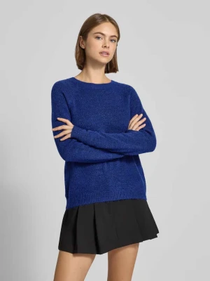 Sweter z dzianiny o kroju regular fit z raglanowymi rękawami model ‘JULIANA’ Pieces
