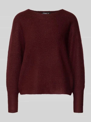 Sweter z dzianiny o kroju regular fit z rękawami nietoperzowymi model ‘DANIELLA’ Only
