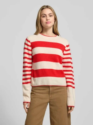 Sweter z dzianiny o kroju regular fit z żywej wełny Marc O'Polo