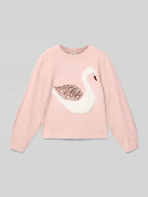 Sweter z dzianiny o kroju regular fit ze wstawkami s.Oliver RED LABEL