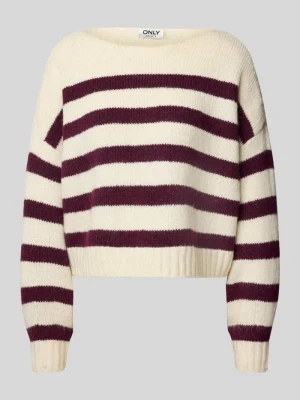 Sweter z dzianiny o kroju regular fit ze wzorem na całej powierzchni model ‘LAYA’ Only