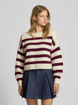 Sweter z dzianiny o kroju regular fit ze wzorem na całej powierzchni model ‘LAYA’ Only