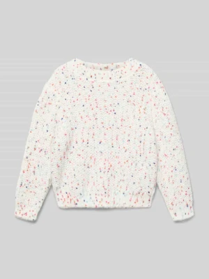 Sweter z dzianiny o kroju regular fit ze wzorem na całej powierzchni model ‘LUDI’ Only