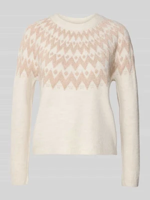 Sweter z dzianiny o kroju regular fit ze wzorem norweskim model ‘FRY’ Only