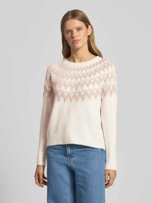 Sweter z dzianiny o kroju regular fit ze wzorem norweskim model ‘FRY’ Only