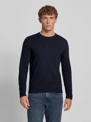 Sweter z dzianiny o kroju regular fit ze zrolowanymi ściągaczami s.Oliver RED LABEL