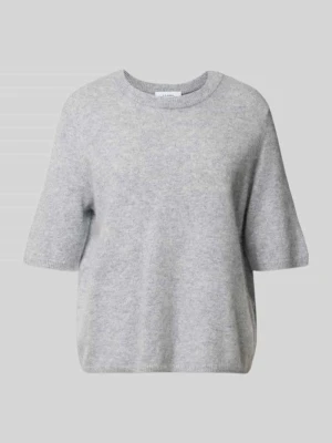 Sweter z dzianiny o kroju relaxed fit z czystej wełny comma Jasnoszary