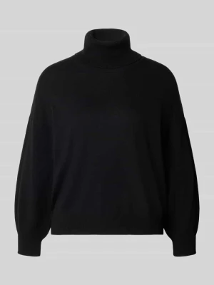 Sweter z dzianiny o kroju relaxed fit z czystej wełny MM By Max Mara Czarny