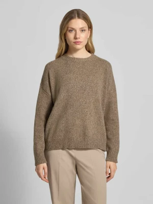 Sweter z dzianiny o kroju relaxed fit z czystej wełny model ‘SIBARI’ Weekend Max Mara