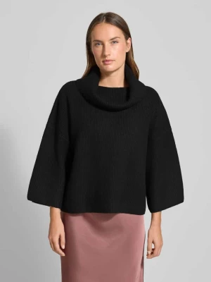 Sweter z dzianiny o kroju relaxed fit z golfem comma