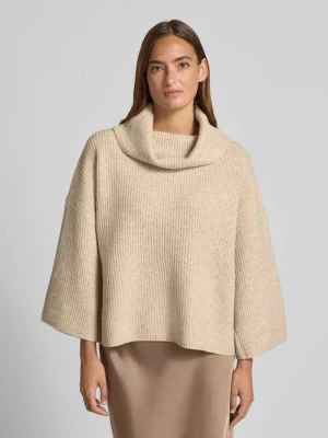 Sweter z dzianiny o kroju relaxed fit z golfem comma