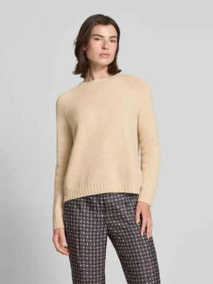 Sweter z dzianiny o kroju relaxed fit z mieszanki wełny z alpaki model ‘GHIACCI’ Weekend Max Mara