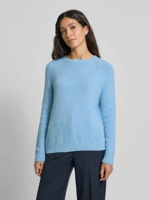 Sweter z dzianiny o kroju relaxed fit z mieszanki wełny z alpaki model ‘GHIACCI’ Weekend Max Mara