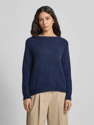 Sweter z dzianiny o kroju relaxed fit z mieszanki wełny z alpaki model ‘GHIACCI’ Weekend Max Mara