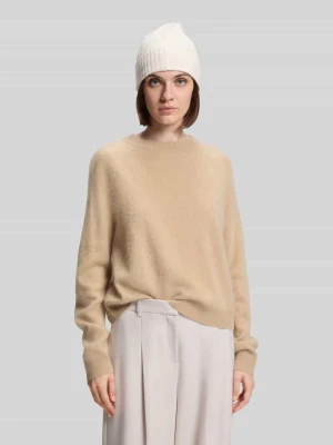 Sweter z dzianiny o kroju relaxed fit z mieszanki żywej wełny i kaszmiru model ‘FEDDY’ Boss