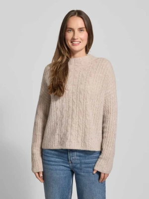 Sweter z dzianiny o kroju relaxed fit z mieszanki żywej wełny Marc O'Polo